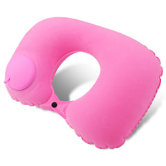 Inflatable U-Shape Neck Pillow Automatic Cervical Support