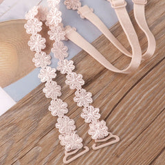 Floral Lace Shoulder Straps Invisible Adjustable Underwear Straps