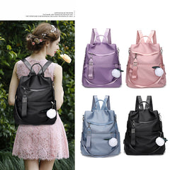 Anti Theft Large Capacity Preppy Backpack Oxford Durable Lightweight