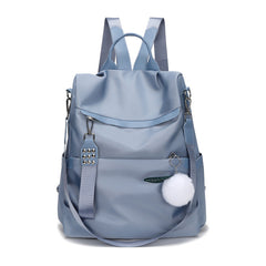 Anti Theft Large Capacity Preppy Backpack Oxford Durable Lightweight