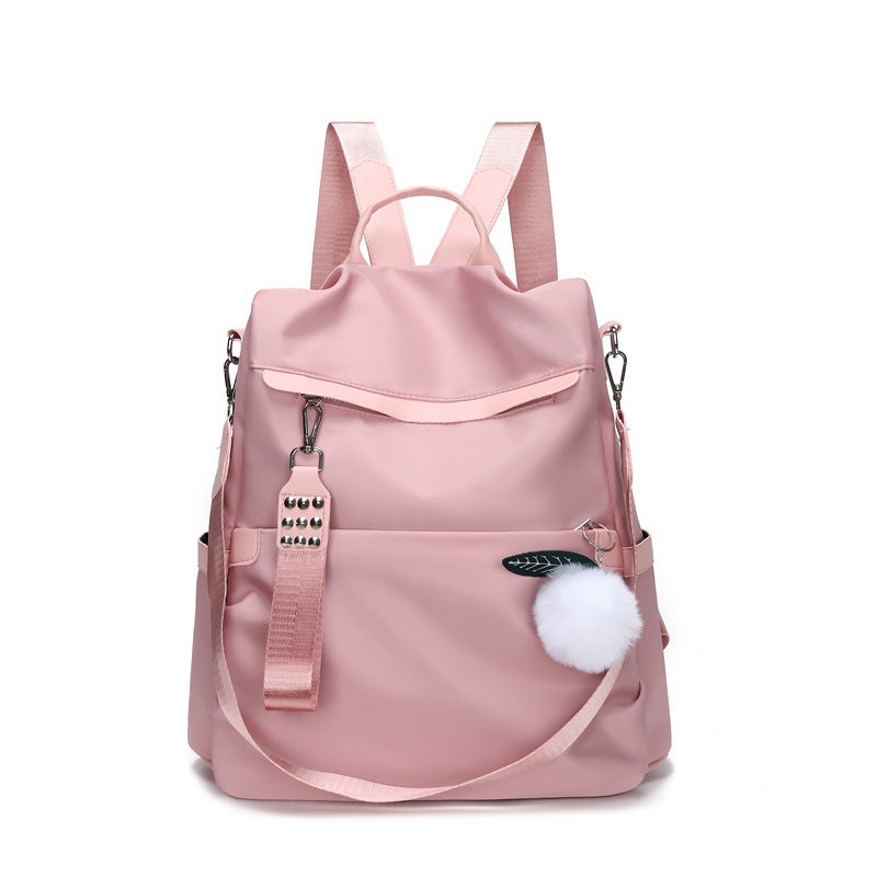 Anti Theft Large Capacity Preppy Backpack Oxford Durable Lightweight