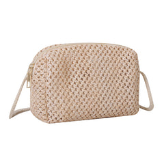 Boho Style Straw Crossbody Bag for Beach Vacation