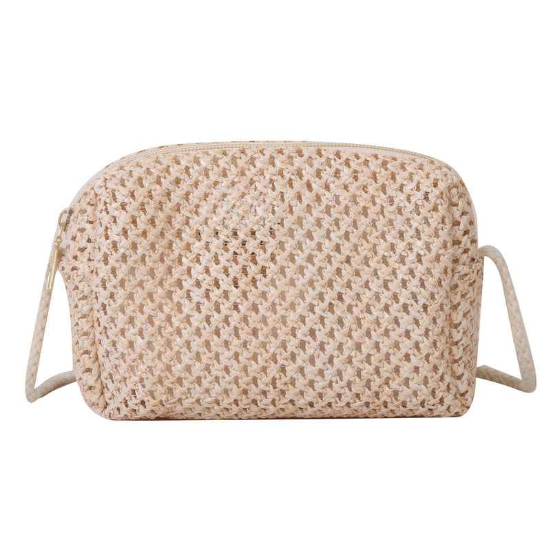 Boho Style Straw Crossbody Bag for Beach Vacation