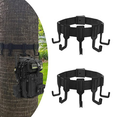 5-Hook Gear Hangers for Camping & Bow with Thickened Webbing