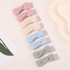Bow Cloth Hair Clips Ponytail Buckle Hair Accessories For Baby Girls