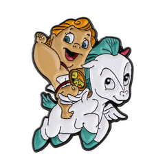 Boy And Horse Enamel Pin Brooch Friends Jewelry