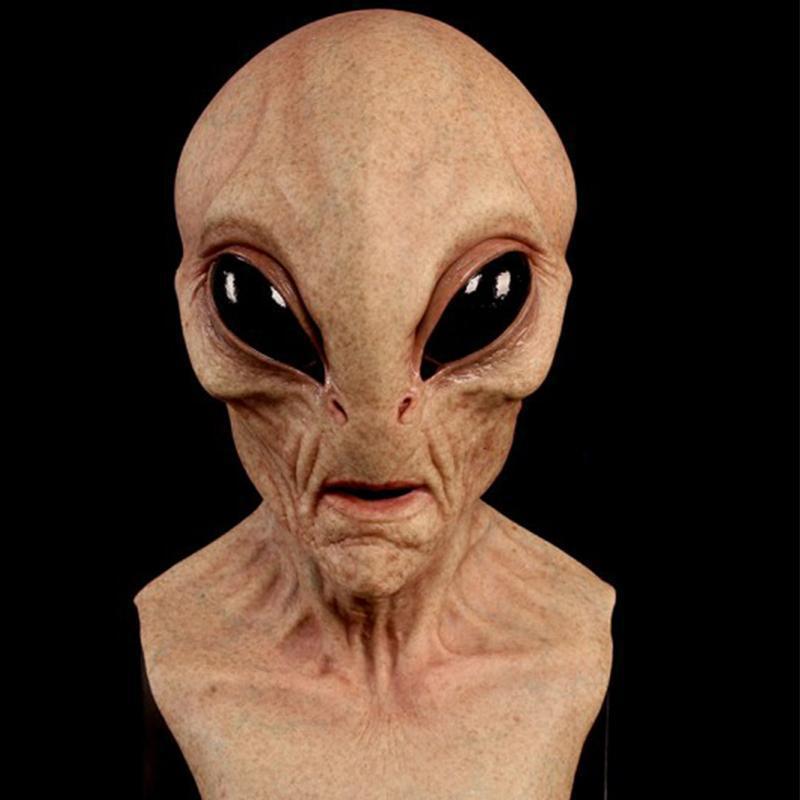 Men's Horror Latex Alien Mask Halloween Masquerade Party Prop