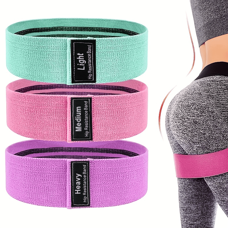 Non Slip Elastic Squat Resistance Band Yoga Stretch Belt For Hip Thigh Training