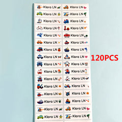 60/240 Custom Name Stickers Waterproof School Label Personalized Decal