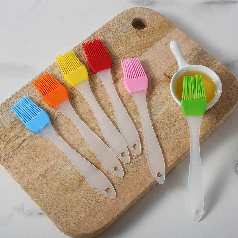 10pcs Silicone Portable Barbecue Baked Food Brush Kitchen Pancake Brush