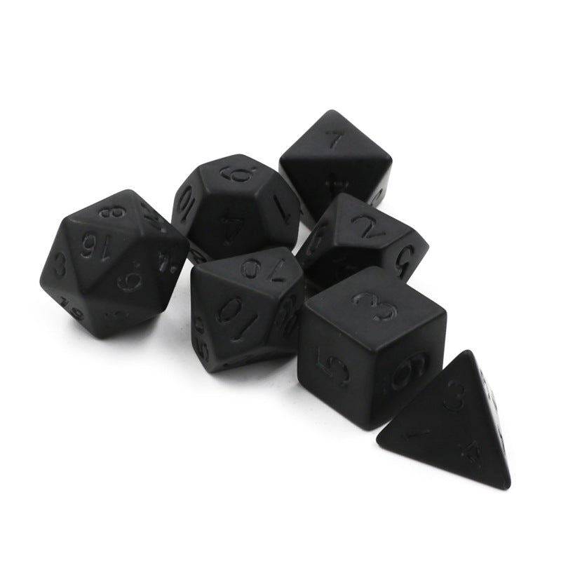 7pcs Frosted Digital Dice Set for Tabletop RPG