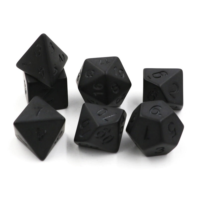 7pcs Frosted Digital Dice Set for Tabletop RPG