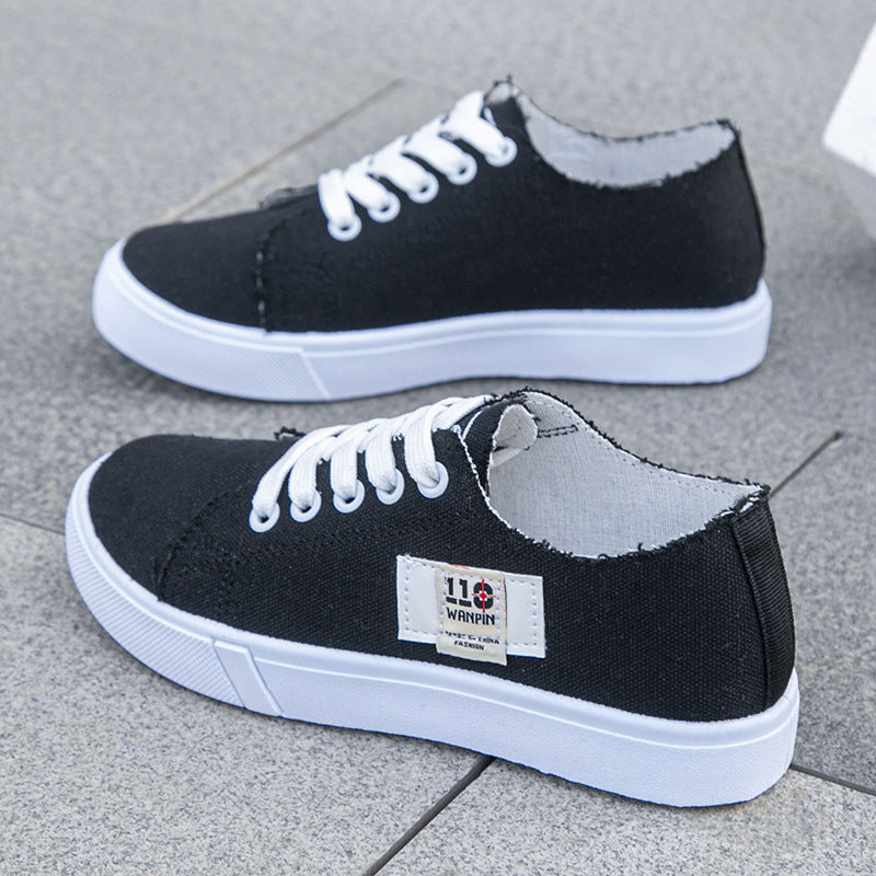 Women Solid Breathable Skate Shoes Lightweight Platform Sneakers