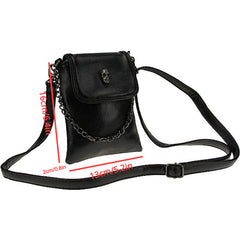 Gothic Square Shoulder Bag Halloween Skull Decor Bag