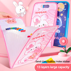 Portable Organ Bag Test Papers Storage Bag Subject File Bag Students
