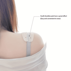 Invisible Silicone Shoulder Pads Soft Non slip Self adhesive Bra Strap Cushions