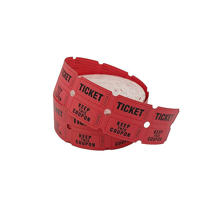 1000pcs 5.08x5.08cm Double Roll Raffle Number Tickets for Events