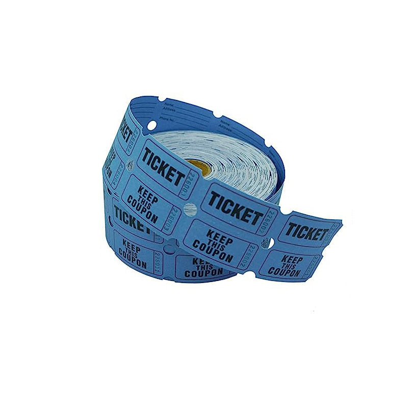 1000pcs 5.08x5.08cm Double Roll Raffle Number Tickets for Events