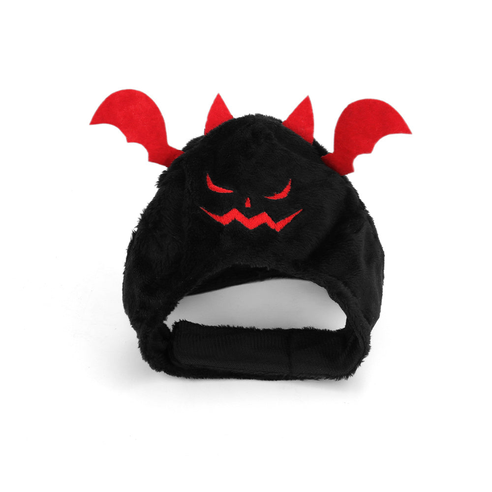 Devilish Pumpkin Hat Costume for Cats