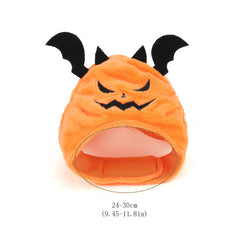 Devilish Pumpkin Hat Costume for Cats