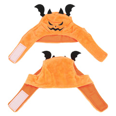 Devilish Pumpkin Hat Costume for Cats