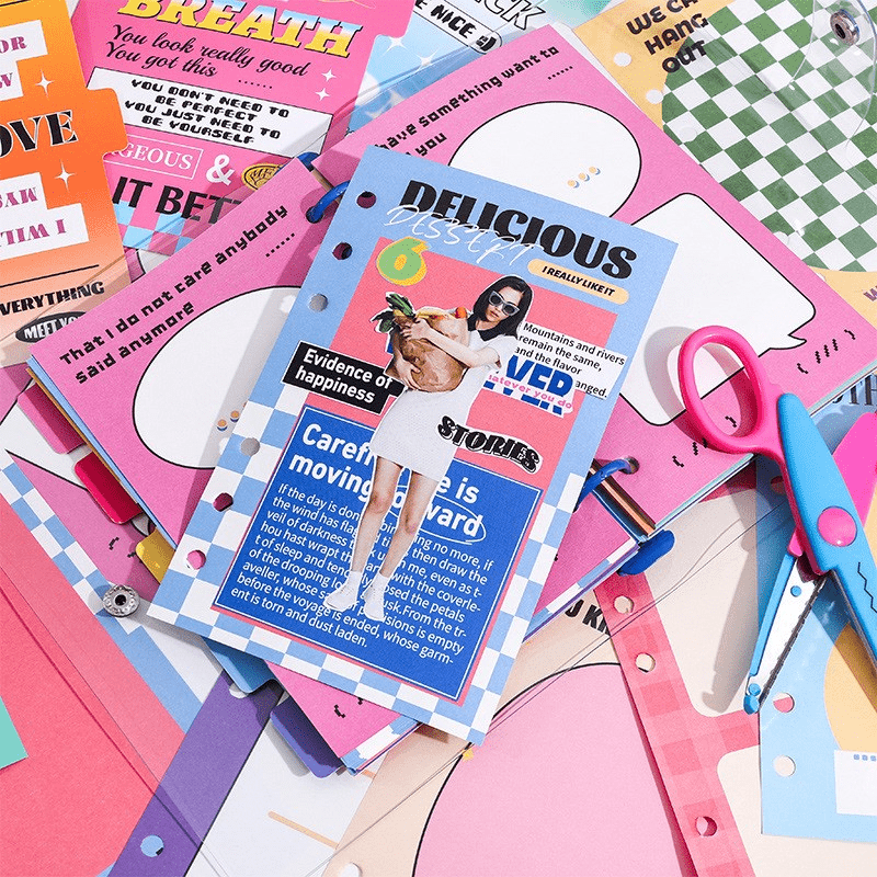 Retro American Style Loose Leaf Notebook