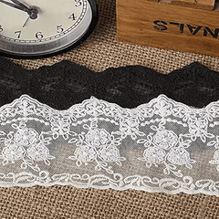 Delicate Crown Lace Trim Ribbon for Crafts Sewing - 2 Yards
