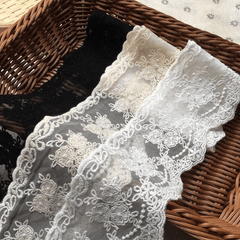 Delicate Crown Lace Trim Ribbon for Crafts Sewing - 2 Yards