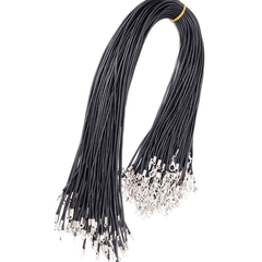 10Pcs Leather Adjustable Braided Rope Necklaces Pendant Charms
