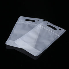 30pcs 500ml Reusable Juice Bags Drink Pouches Zipper Smoothie Container Clear
