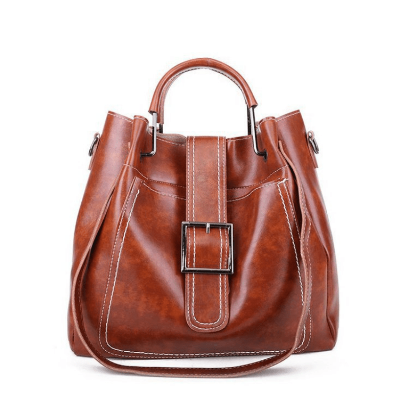 3pcs Vintage Bucket Bag Set For Women Handbag Crossbody Clutch