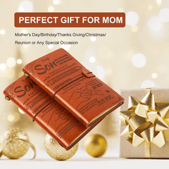 136 Sheets Leather Sketch Book Journal Notebook For Mom & Dad