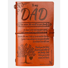 136 Sheets Leather Sketch Book Journal Notebook For Mom & Dad