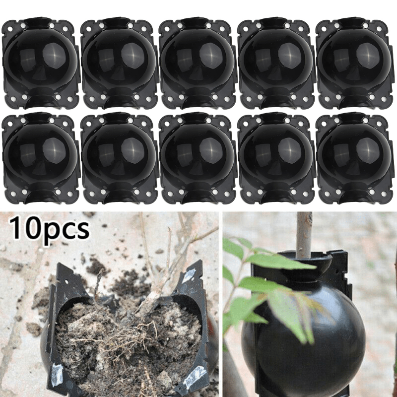 10pcs Plant High Pressure Propagation Box Grafting Rooting Device