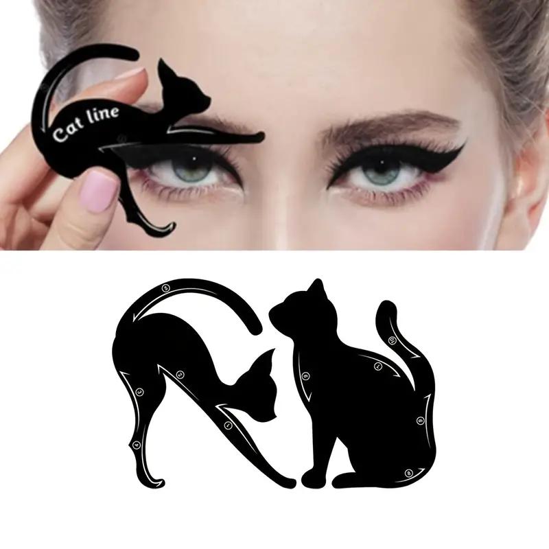2Pcs Cat Eye Stencil Eyeliner Makeup Tool