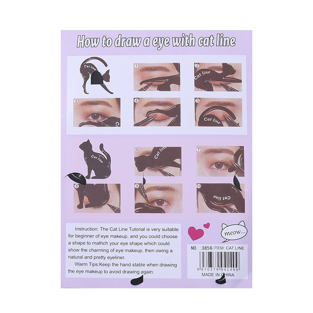 2Pcs Cat Eye Stencil Eyeliner Makeup Tool