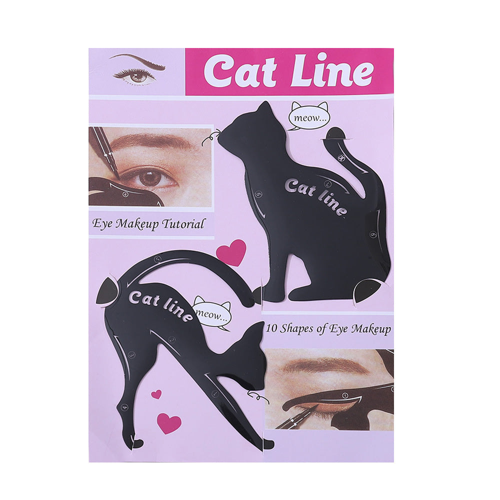 2Pcs Cat Eye Stencil Eyeliner Makeup Tool