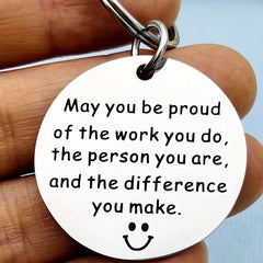 Coworker Leaving Employee Appreciation Keychain - Thank You Gift