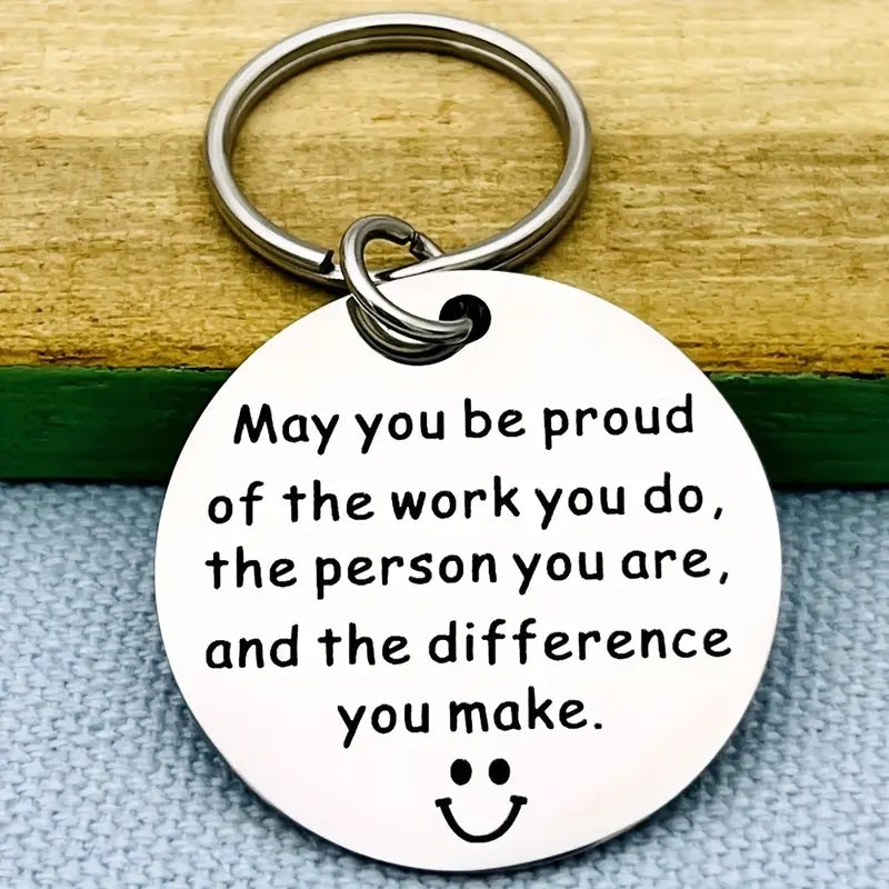 Coworker Leaving Employee Appreciation Keychain - Thank You Gift