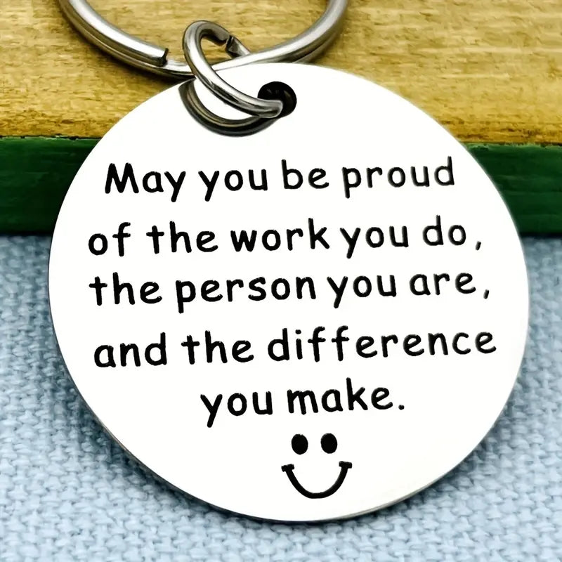 Coworker Leaving Employee Appreciation Keychain - Thank You Gift