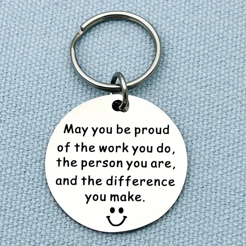 Coworker Leaving Employee Appreciation Keychain - Thank You Gift