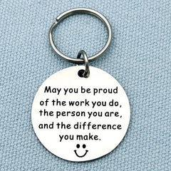 Coworker Leaving Employee Appreciation Keychain - Thank You Gift