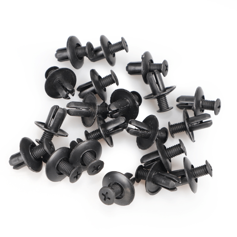 50pcs Car 8mm Hole Plastic Rivets Fastener Push Clip Vehicle Door Trim Retainer
