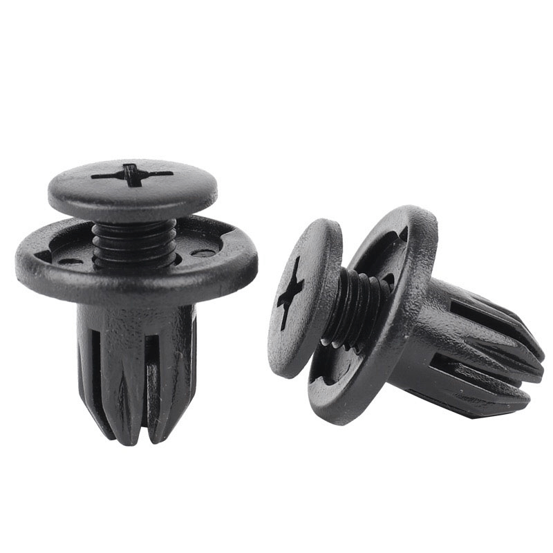 50pcs Car 8mm Hole Plastic Rivets Fastener Push Clip Vehicle Door Trim Retainer