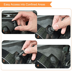 50pcs Car 8mm Hole Plastic Rivets Fastener Push Clip Vehicle Door Trim Retainer