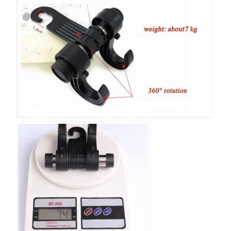 2pcs Car Seat Back Storage Hook Bag Holder Multifunction Car Hooks
