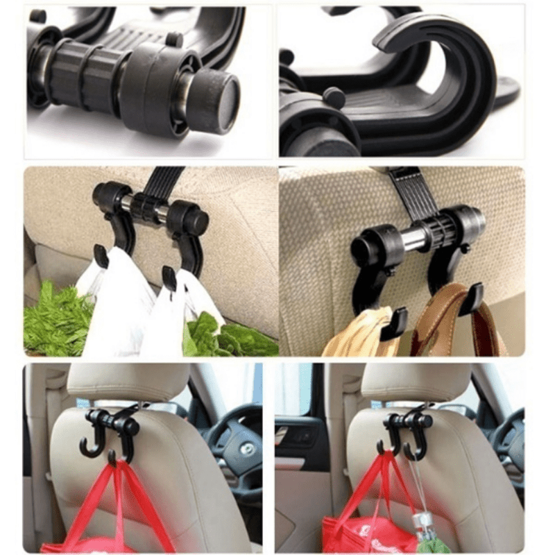 2pcs Car Seat Back Storage Hook Bag Holder Multifunction Car Hooks