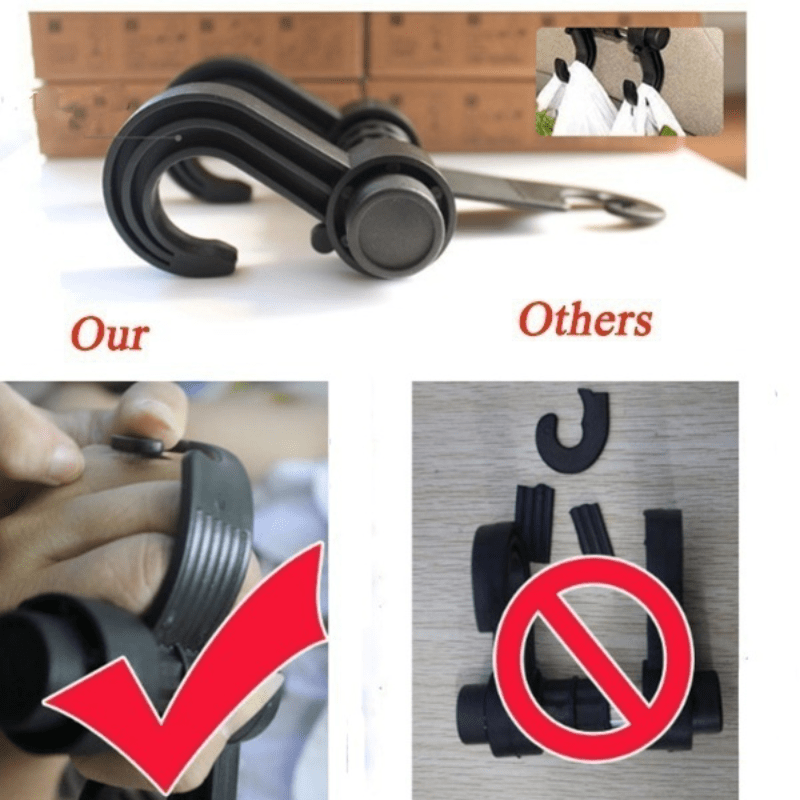 2pcs Car Seat Back Storage Hook Bag Holder Multifunction Car Hooks