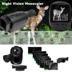 R7 Night Vision Monocular Infrared Optical Monocular 5X Digital Zoom