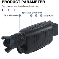 R7 Night Vision Monocular Infrared Optical Monocular 5X Digital Zoom